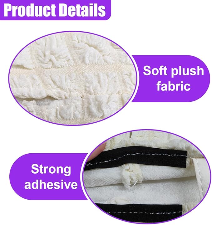 Car Tissue Holder, Soft Cute Auto Tissue Box Cover, Hanging Decorative Car Backseat Napkin Storage Bag, Universal Vehicle Interior Paper Organizer Accessories for Headrest(White)