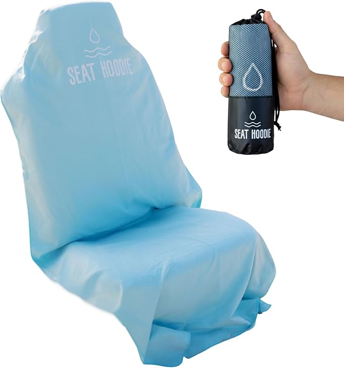 Car Seat Towel | Premium Microfiber Towel Seat Covers for Cars | Universal Fit & Machine Washable | Portable Car Seat Towel Cover After Gym, Yoga, Beach Coastal Blue