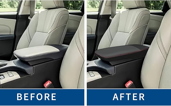 Compatible with Center Console Armrest Cover for Toyota Avalon 2013 2014 2015 2016 2017 2018 Leather Arm Rest Storage Box Lids Cushion Protector Pad