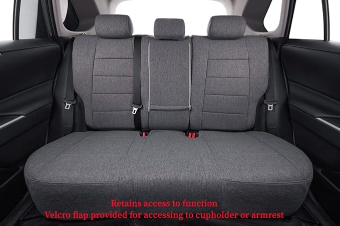coverdream Custom Fit Seat Covers for Toyota RAV4 Adventure,TRD Off - Road 2024 2023 2022 2021 2020 2019,Full Coverage Polyester Seat Protector (Gray,Full Set)