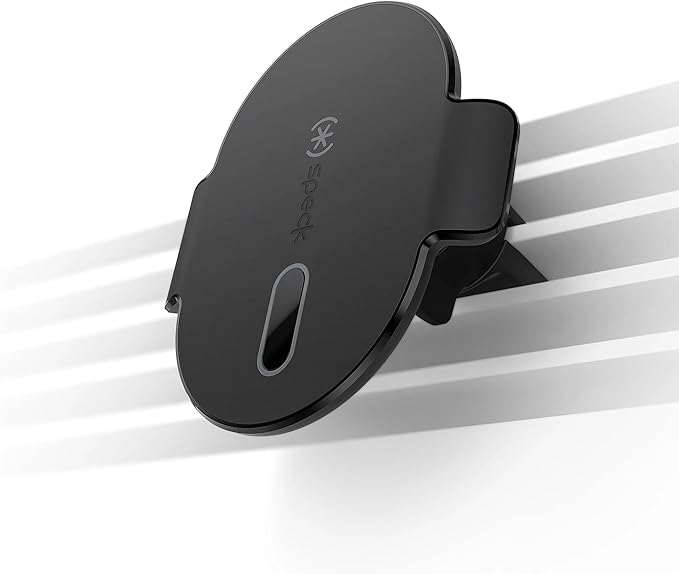 Speck iPhone Car Vent Mount MagSafe Accessory - ClickLock No-Slip Interlock, Ultra Secure Vent Clamp, 360 Adjustable & Lockable Ball Point - Black