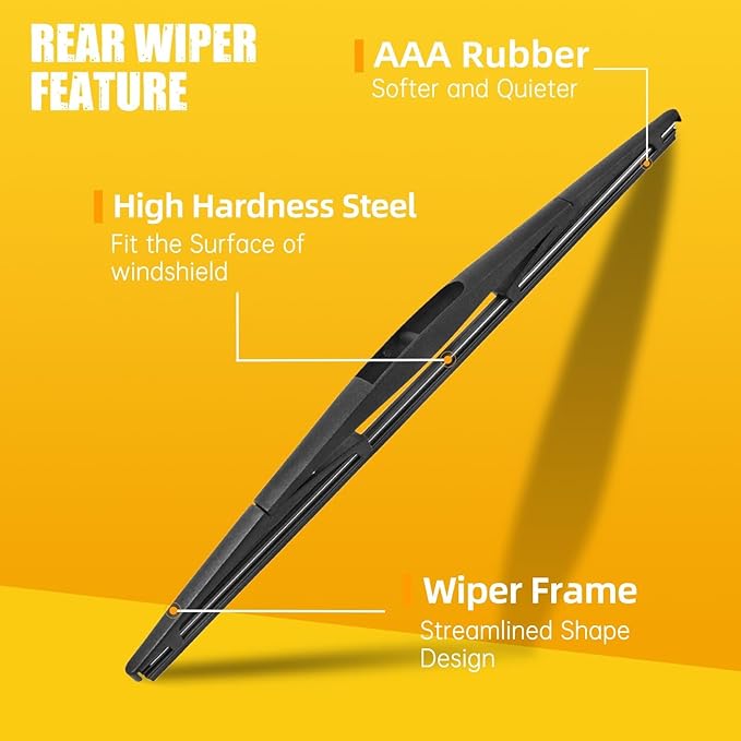 MIKKUPPA 26"+17"+14" Windshield Wiper Blades Replacement for 2012-2018 Subaru Forester, 2015-2019 Subaru Outback, Front Rear Wipers Durable Stable Quiet All Season Wiper Set (Pack of 3)