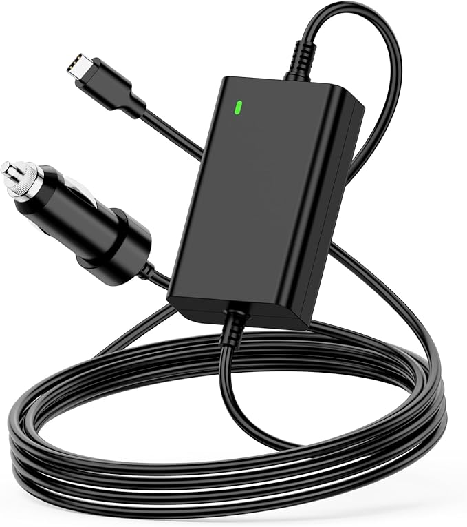 100W USB-C Laptop Car Charger for Dell Latitude/XPS/Precision,MacBook Pro/Air,HP Spectre/Elitebook,for Lenovo ThinkPad/Yoga/IdeaPad,Acer Chromebook/Swift,Google,for Samsung,Zenbook,Car Laptop Charger