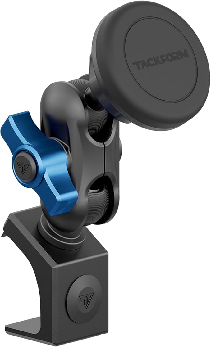 Tackform Link Phone Mount with Top Dash Clip - Compatible with 2021-2025 Ford Bronco | Aluminum | Zero Slip, Anti-Scratch | Universal Magnetic Phone Holder | 2" Arm | Blue | (NOT MAGSAFE Compatible)