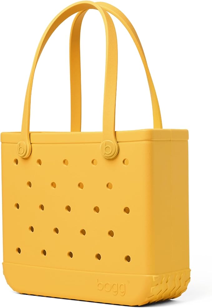 BOGG BAG Medium Tote – 15” x 12.5” x 5” – Durable, Washable, Tip-proof – Beach, Pool, Boat, Work, Sports (Yellow-there)