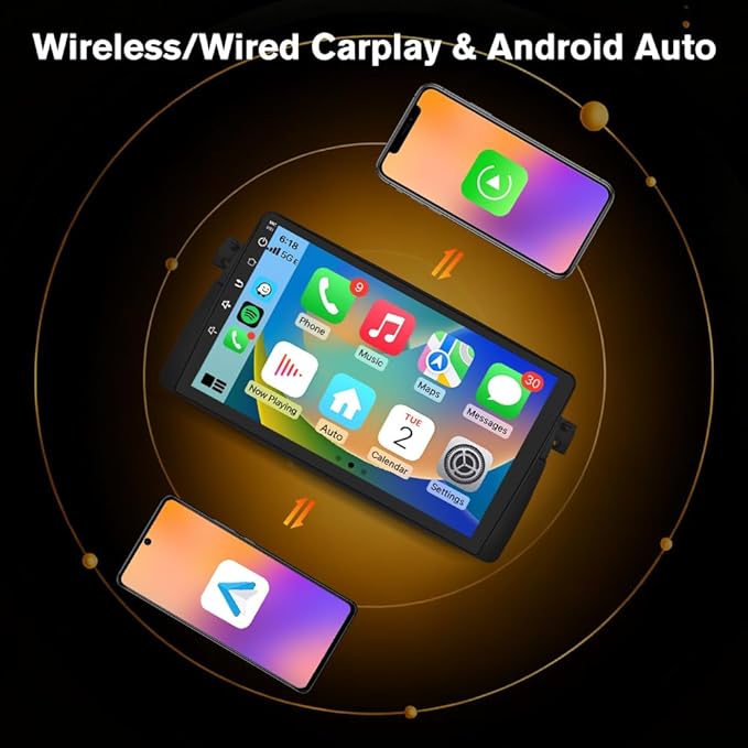 Junsun 8 Core Car Radio Stereo for BMW 3 Series E46 M3 1998-2006 with Carplay Android Auto Bluetooth FM 5GWiFi SWC Backup Camera【4G RAM+64G ROM】