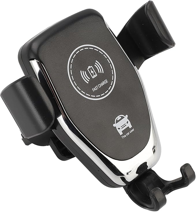 Wireless Car Charger, 15W Fast Charging Automatic Phone Holder with 360 Degree Rotation for Vent Mount, Secure Access and Easy Use in Car