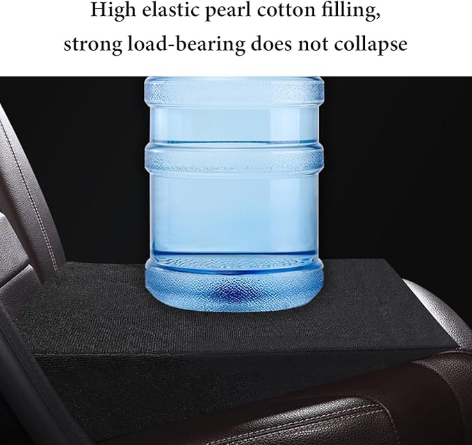Auto Seat Wedge Leveling Cushion, Truck Driver Heightening Seat Pad Wedge Booster, Angled Design Car Seats Office Chairs Cushion for Sciatica Tailbone Pain Relief