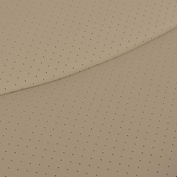 Car Seat Cushions Cover, 2pcs PU Leather Car Seat Covers Car Seat Protector Cover for Car Driver and Passenger Seat Bottom (Width 20.8×deep 21×Thick 0.35 inch)(Beige-B)