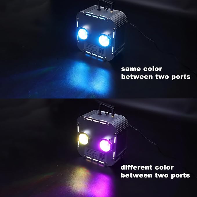 AZIMOM Dual Color 32W High Brightness Twinkle Fiber Optic Light Source RGBW Light Box Engine Diver Music Sensor Mode Bluetooth/RF Control for Home Star Ceiling Light Effect Decor