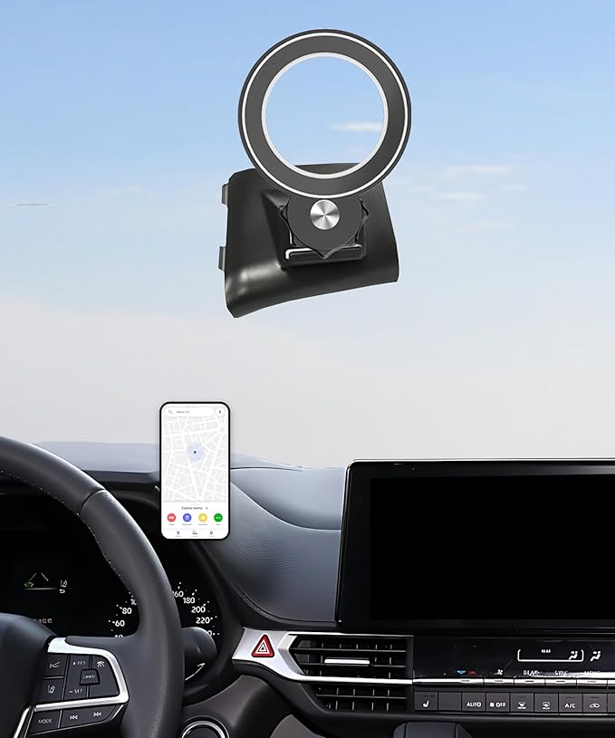 Car Phone Holder for Toyota Sienna 2021-2025 Accessories Adjustable Cell Phone Mount Compatible with MagSafe Hands-Free 360 Degree Rotation Does Not Affect Air Vent