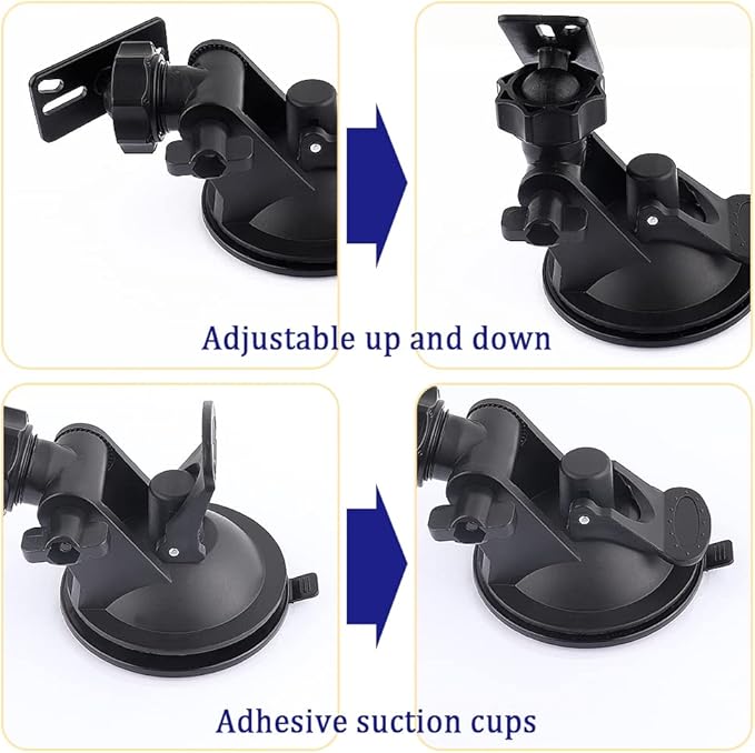 IHOTDER Dash Cam Mount - 360°Rotatable Portable Device Mount for Most Dash Cams & Rearview Cameras - Fits Car, Truck, SUV, RV, Van - Mini, Waterproof, Sturdy