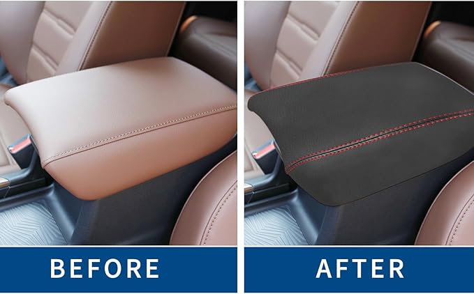 Compatible with Center Console Armrest Cover for Honda CRV 2017 2018 2019 2020 2021 Leather Arm Rest Storage Box Lids Cushion Protector Pad