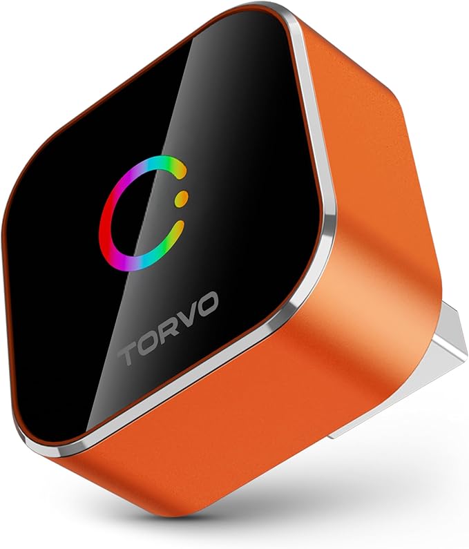 TORVO Mini Wireless CarPlay Adapter for Car Wireless Android Auto, Plug & Play USB-A/USB-C, 5GHz WiFi, OTA Update, CarPlay Adapter for iPhone, Wireless Car Play Dongle Compatible with 99% Cars