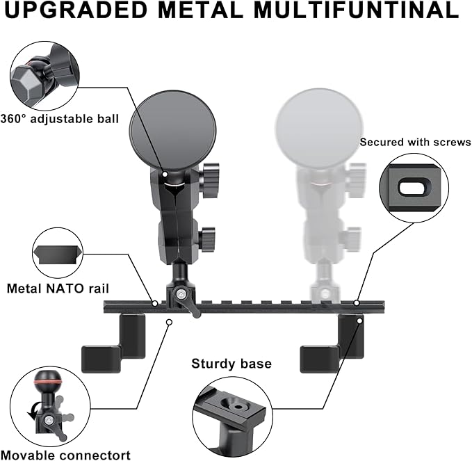 for 2022-2026 Chevrolet Silverado & GMC Sierra Metal Phone Mount, 2022+ Chevy Silverado & GMC Sierra 1500/2500/3500 Magsafe Phone Holder, for 13.4" Touchscreen, 360° Adjustable for All Smartphones