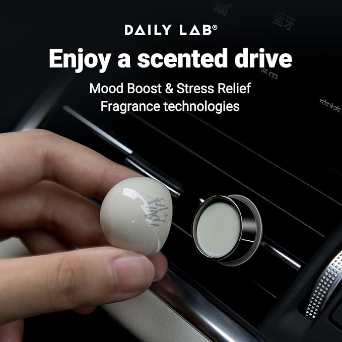 DAILY LAB Aroma Planet Car Perfume Air Freshener - 3 Scents Vent Clip, 45 Days Long-Lasting Car Scents
