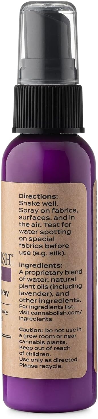 Cannabolish Lavender Odor Removing Spray and Air Freshener, 2 fl. oz. Travel Size