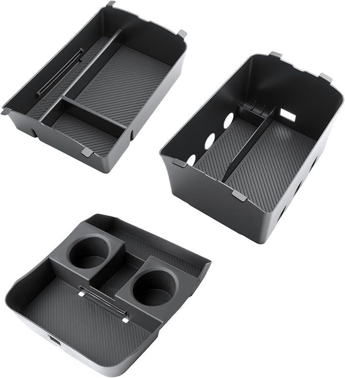 For Hyundai Palisade/Palisade Hybrid Center Console Organizer for 2026 Hyundai Palisade/Palisade Hybrid (Calligraphy) Middle Armrest Storage Tray 3PCS Interior Accessories - Only Fit Calligraphy Trim