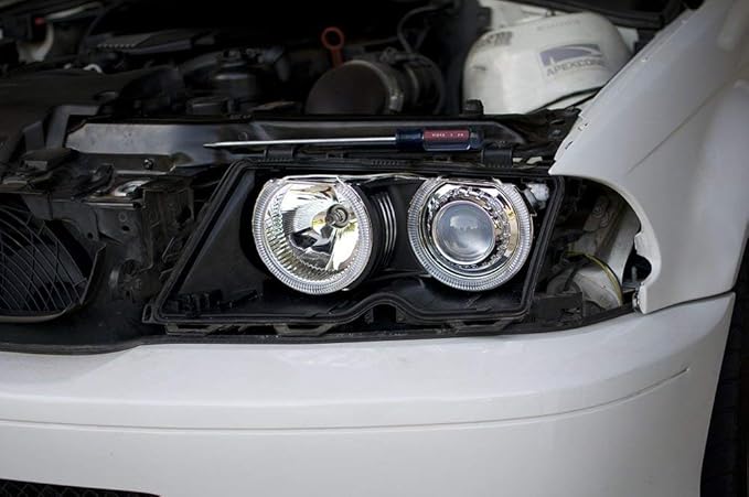 iJDMTOY 3.0-Inch H1 Bi-Xenon Projector Lens Compatible With Car Lighting Retrofit, Custom DIY Job, For Off-Road Use Or Show Purpose
