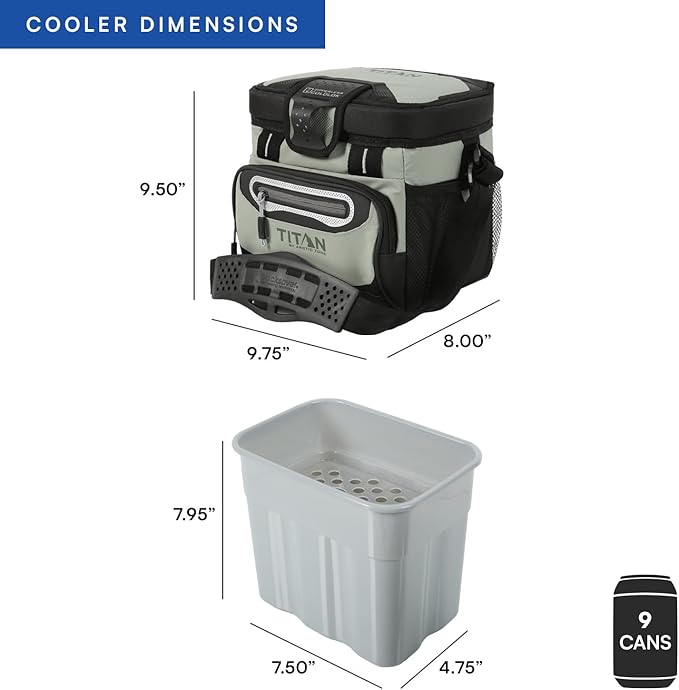 Titan by Arctic Zone Deep Freeze Cooler - Zipperless Hardbody Cooler - Deep Freeze Insulation, HardBody Liner, and SmartShelf