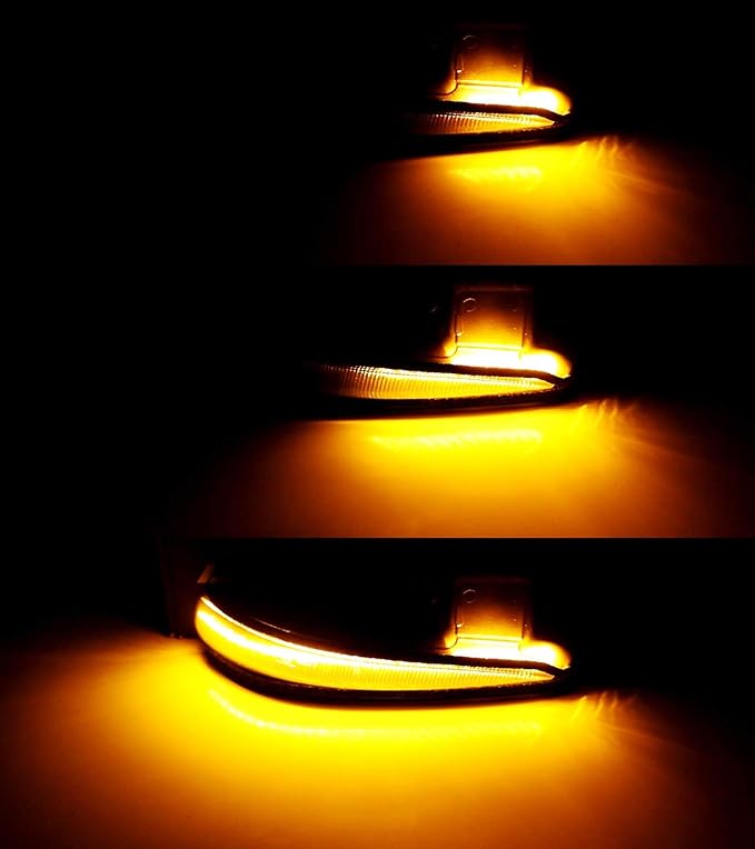 iJDMTOY Smoked Lens Dynamic Sequential Blink/Flow Full LED Side Mirror Turn Signal Light Assembly Kit Compatible with Toyota 2016-2023 Tacoma, 2019-2025 RAV4, 2020-up Highlander, etc