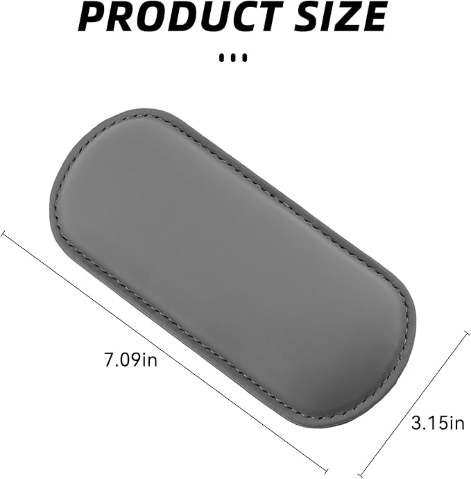 Car Center Console Knee Leg Elbow Cushion Pad, Soft Leather Door Armrest Foot Care Thigh Support Comfort Pillow, Auto Interior Accessories for Knee Pain Relief (Gray)