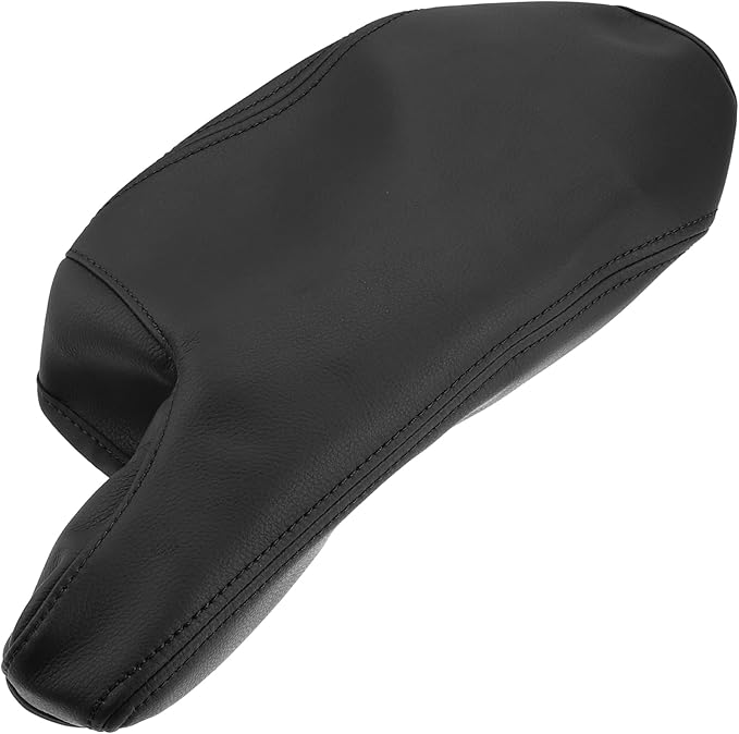 X AUTOHAUX Car Center Console Armrest Cover for Mazda 3 2014-2016 Faux Leather Interior Arm Rest Cover Elbow Cushion Pad Black