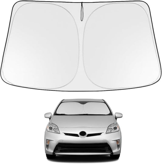 Proadsy 2025 Upgrade Windshield Sun Shade Custom Fit 2010-2015 Toyota Prius Foldable Front Sunshade Protector Sun Visor Blocks UV Rays Keep Car Cooler