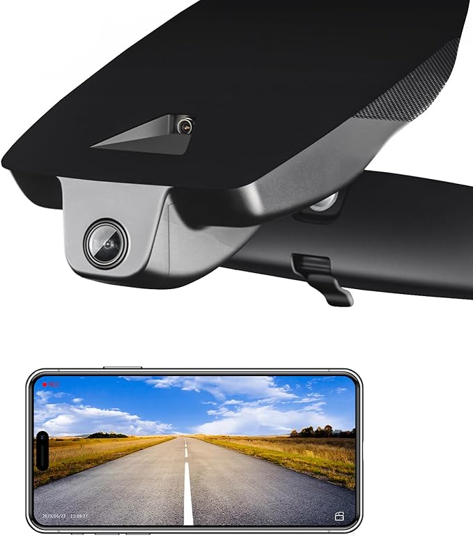 Front 4K HDR Dash Cam STARVIS 2 IMX678, Custom Fit for Toyota Highlander & Hybrid Gen4 UX70 2020-2026(Model A), E Limited L XLE XSE etc, 5GHz WiFi, GPS, 64GB Card