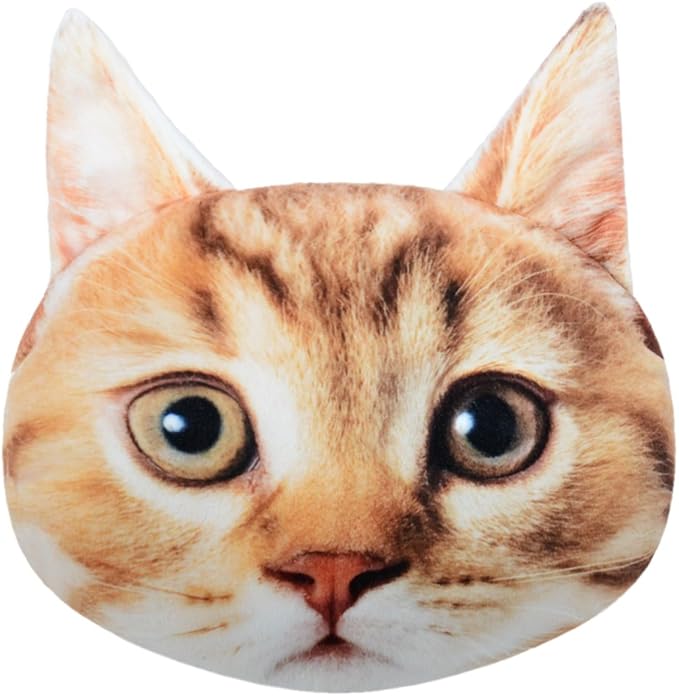 Cute Car Neck Rest Pillow with Strap Comfortable Headrest Neck Pillows for Office Chair Travel Driving Cat