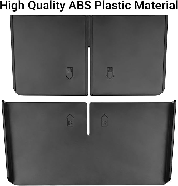 YOJOJOCO Center Console Dividers Organizer Compatible with Honda 2023-2025 2026 Pilot ＆ 2024-2026 Ridgeline ＆ 2024-2026 Passport Accessories Black ABS Plastic Material Secondary Compartment Organizer