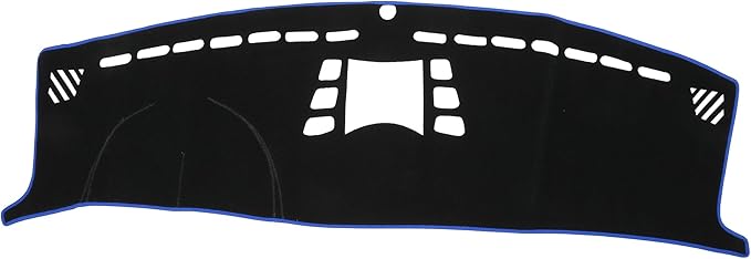 Dash Cover, Center Console Non-Slip Dashboard Carpet Mat for Porsche Panamera 2010-2016 High Configuration Polyester Black Blue,1Pc