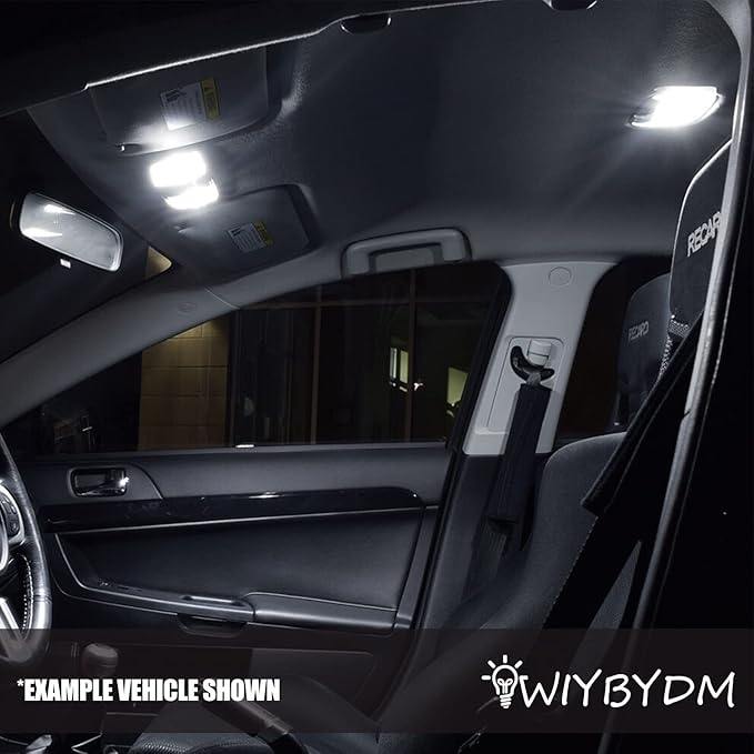 LED Interior Lights Bulb Kit for Hyundai Santa Fe 2013 2014 2015 2016 2017 2018 2019 2020 Map Dome Vanity Mirror Trunk License Plate Tag Lights Interior Bulbs + Install Tool Guide