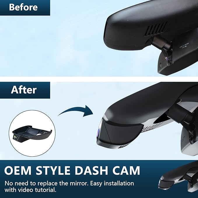 Mangoal 4K Dash Cam Custom fit for Mazda CX-50 2023 2024(Model A), UHD 2160P Video, Free App & WiFi, 64GB Card
