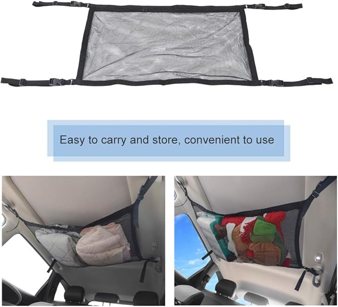 Restokki Black Oxford Cloth Outdoor Travel Multifunction Expand Car Roof Back Storage Bag