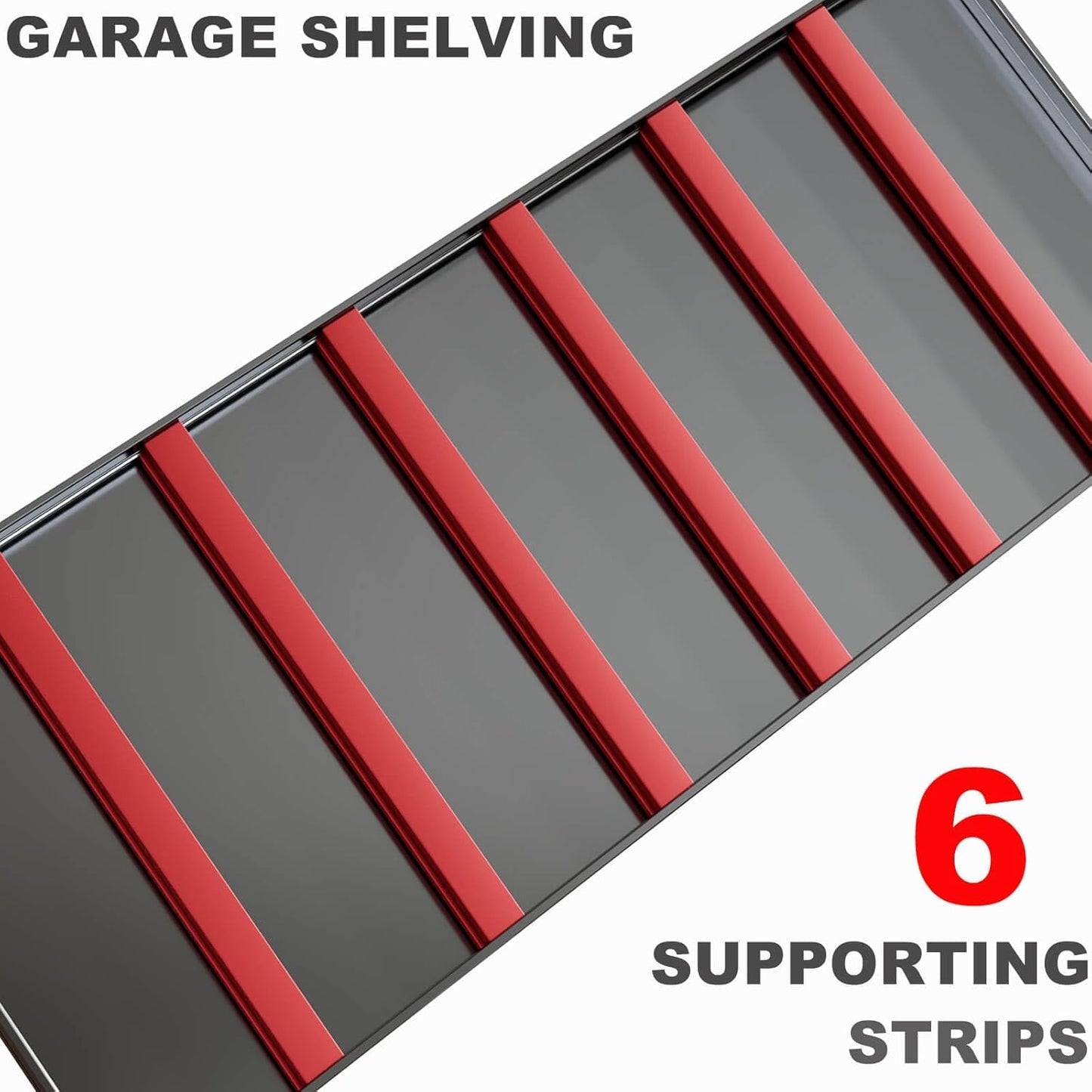 65" W Heavy Duty Garage Shelving, 84" H Garage Storage Shelves, 5 Tier Metal Shelving Unit, Adjustable Commercial Shelving, 2 Pack