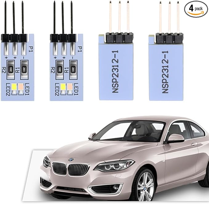 NJSBYL 4PCS LED Door Handle Circuit Board Replacement for B-MW 3 4 5 Series X1 M4 Gran Turismo Touring Sedan Convertible Coupe F10 F30 F31 F32 F33 F34 F36 F48 F82 F83 Purple-White Ambient Lighting