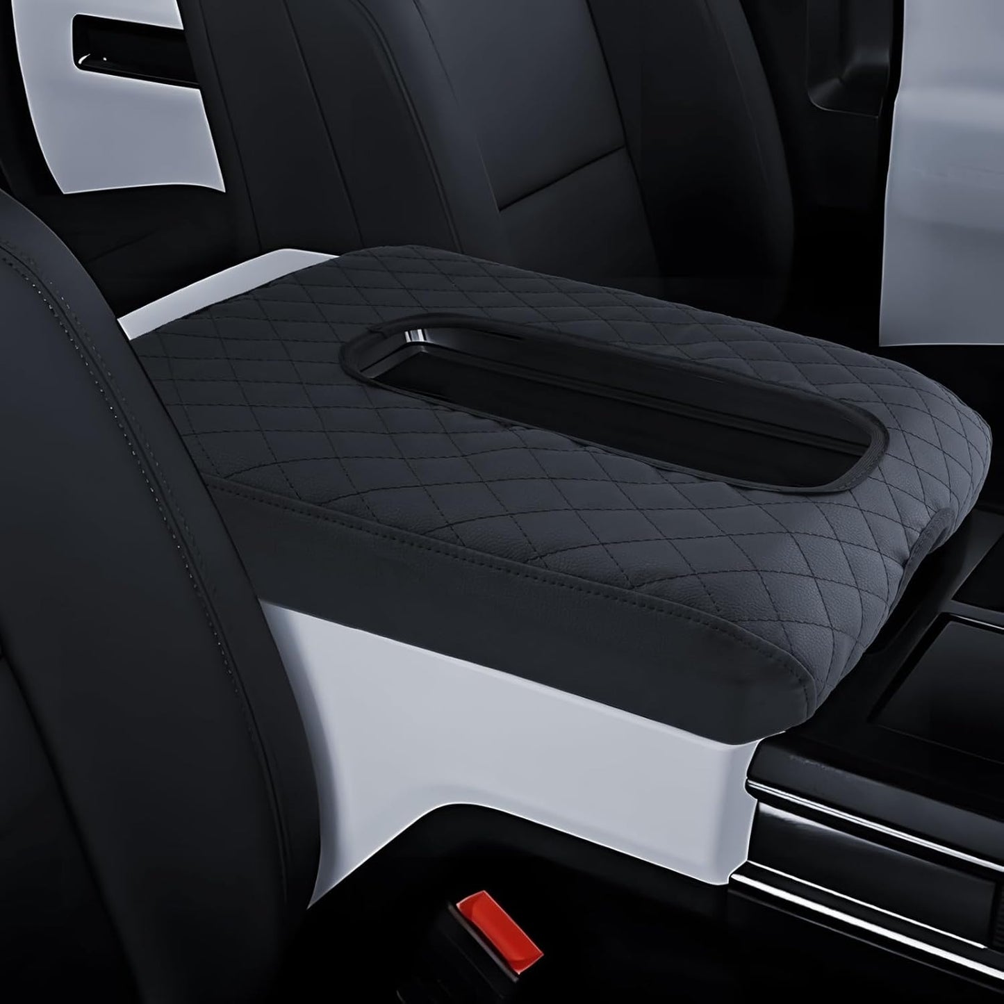 Armrest Cover for Hummer EV 2022 2023 2024 2025 Pickup/SUV Accessories Center Console Middle Lid Pad Protector for Car Elbow Rest