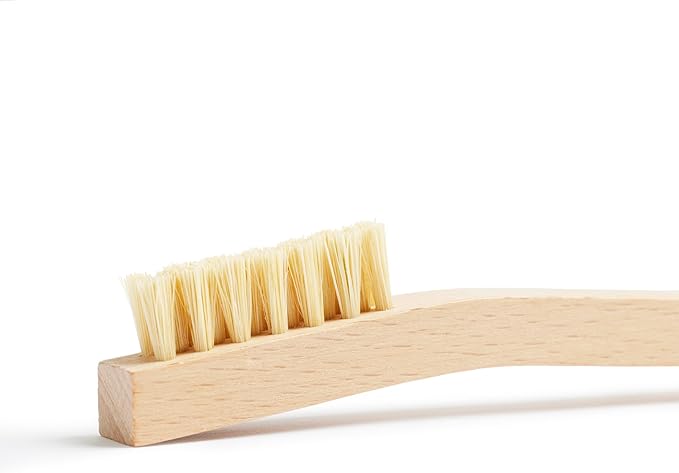 Otter Wax Utility Brush Set | 2pc | Horsehair Buffing Brush + Tampico Cleaning Brush | Natural Fabric & Leather Care Tool Set for Waxed Canvas, Boots, Jackets & Gear