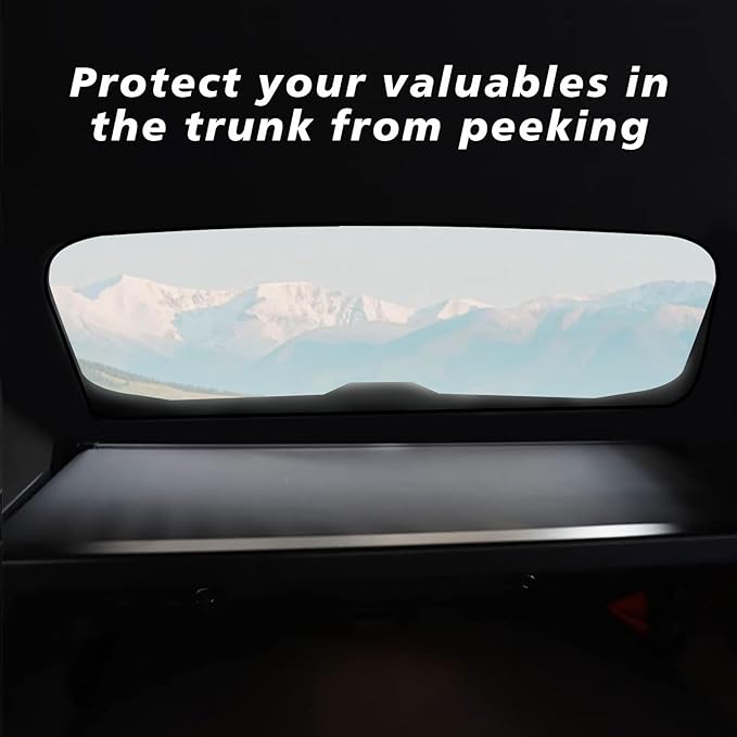 BestEvMod Retractable Trunk Cargo Cover Compatible with Chevrolet Equinox EV 2026 2025 2024 Interior Accessories Black Rear Trunk Cargo Shield Privacy Cover