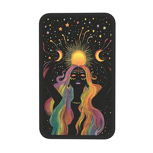 Woman Moonlight Car Auto Armrest Cushion Cover Accessories Center Console Seat Box Pad Protector Universal Decoration for Most Vehicle SUV Truck
