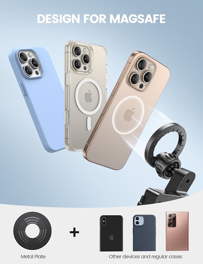 Lamicall for Tesla Phone Mount Holder [Strongest Magnet Power] for Tesla Model 3 Y Car Accessories fits iPhone 16 15 14 Pro Max Plus [ONLY FIT for 2017-2022 Model 3, 2020-2023 Model Y]