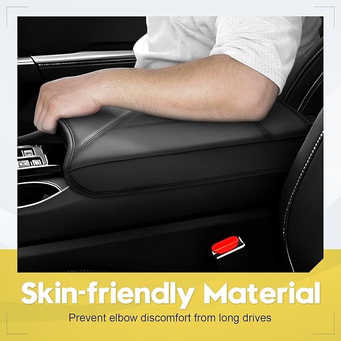 FIILINES Center Console Cover for Honda Pilot 2023-2025 2026, Ridgeline/Passport 2024-2026, with Hidden Pockets Armrest Cover Pad Cushion Protector Pilot Accessories Armrest Cover Anti-Scratch
