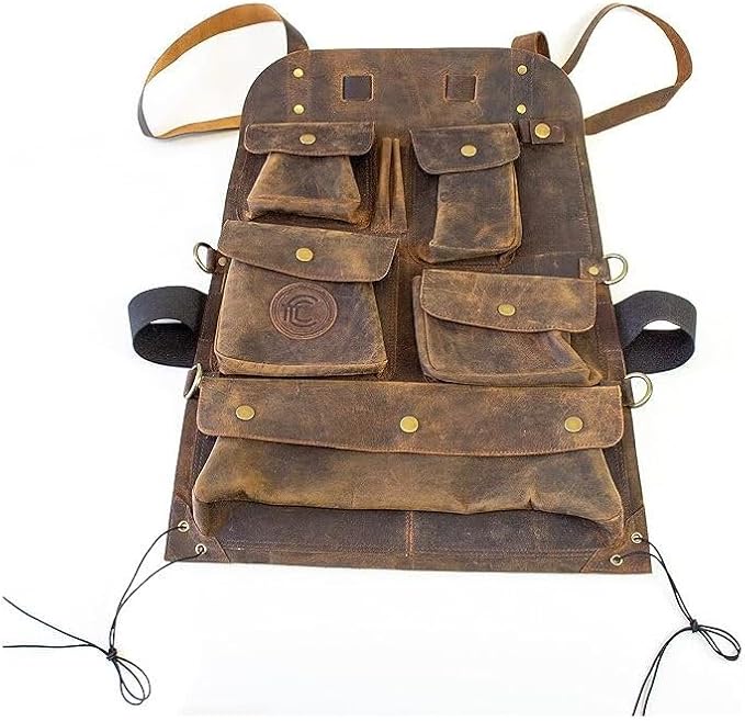 Maykoosh Leather Car Seat Organizer - Buffalo Leather Backseat Storage