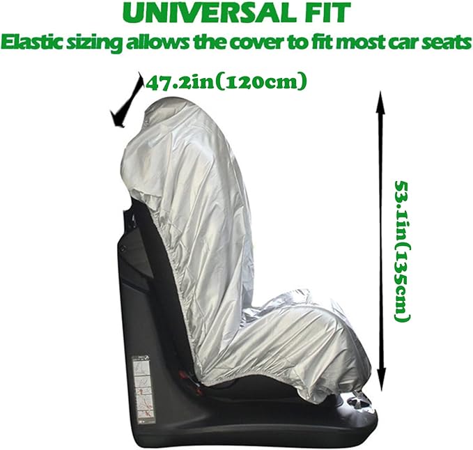 MHWGY Car Seat Sun Shade Cover, Reflective Baby Seat Covers to Keep The Car Seat Cool, Auto Window Sun Protection with Shade Reflector UV Ray Helpers(Maximum Extension Size: 53.1" x 47.2")