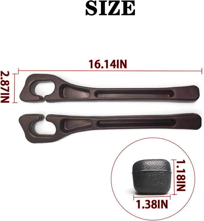 Car Seat Gap Filler Organizer of 2 - No Drop Seat Guard, Universal Car Seat Gap Filler, Durable Non-Slip Material, Easy 10-Second Install for Cars, Trucks & SUV (Black)