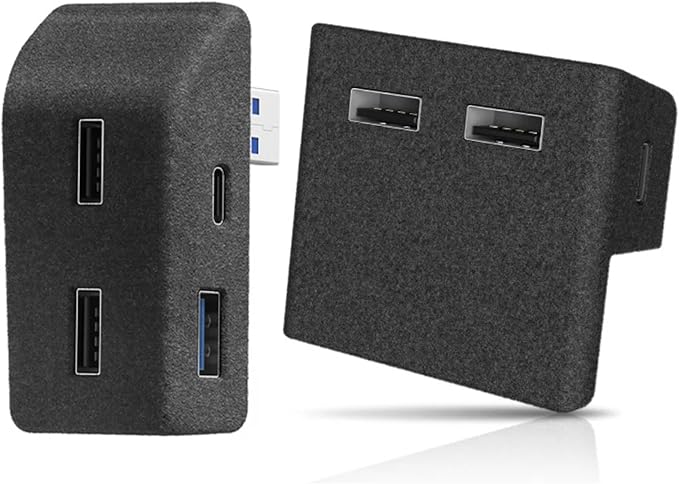Glove Box Docking Station for Tesla Model Y USB Shunt Hub Docking Station Central Control Expander Glove Box Docking Docking for Tesla Model 3/Y Highland (My 2021-2024)