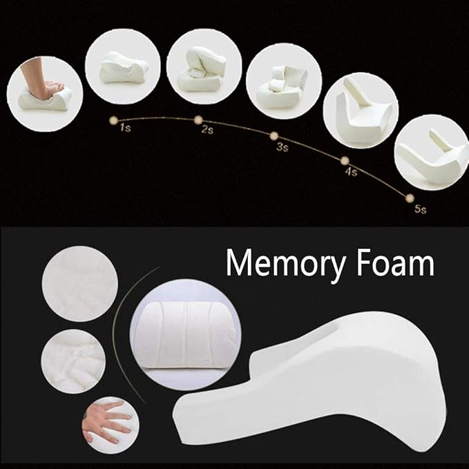 Car Seat Neck Support Pillow,PU Soft Leather + Memory Foam,Head Support Pillow Cushion Pad for Driving Headrest Relax,with Adjustable Strap