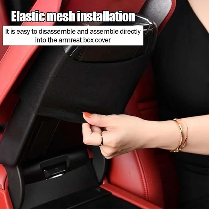 Car Center Console Cover for Lincoln Nautilus 2019-2022, PU Leather Auto Center Console Pad Car Armrest Cushion Car Interior Accessories,Black