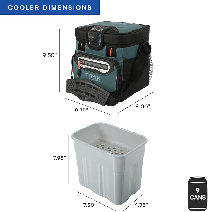 Titan by Arctic Zone Deep Freeze Cooler - Zipperless Hardbody Cooler - Deep Freeze Insulation, HardBody Liner, and SmartShelf